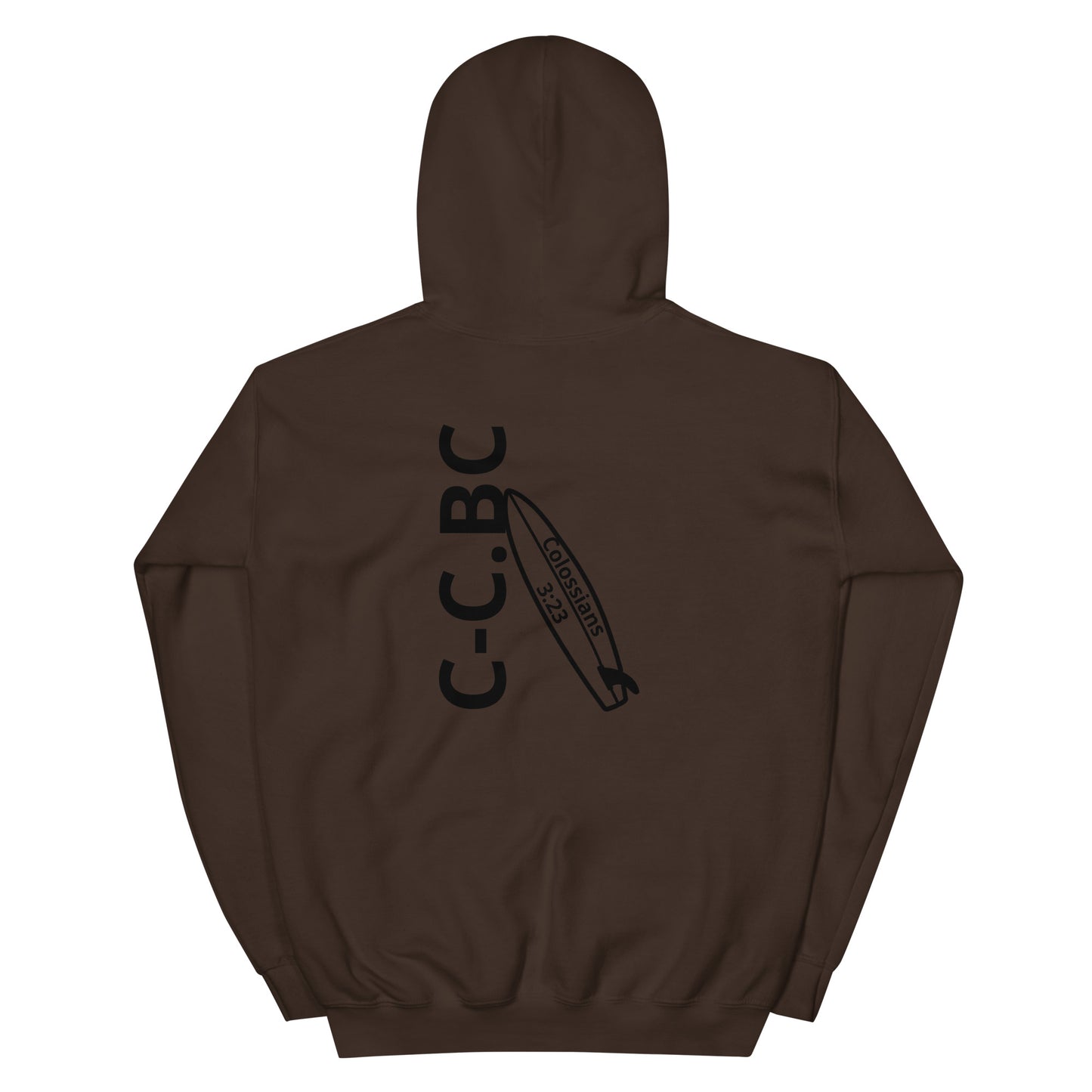 Christ-Centered Beach Club Hoodie | Christian Faith Embroidered Hoodie with Cross & Palm Trees