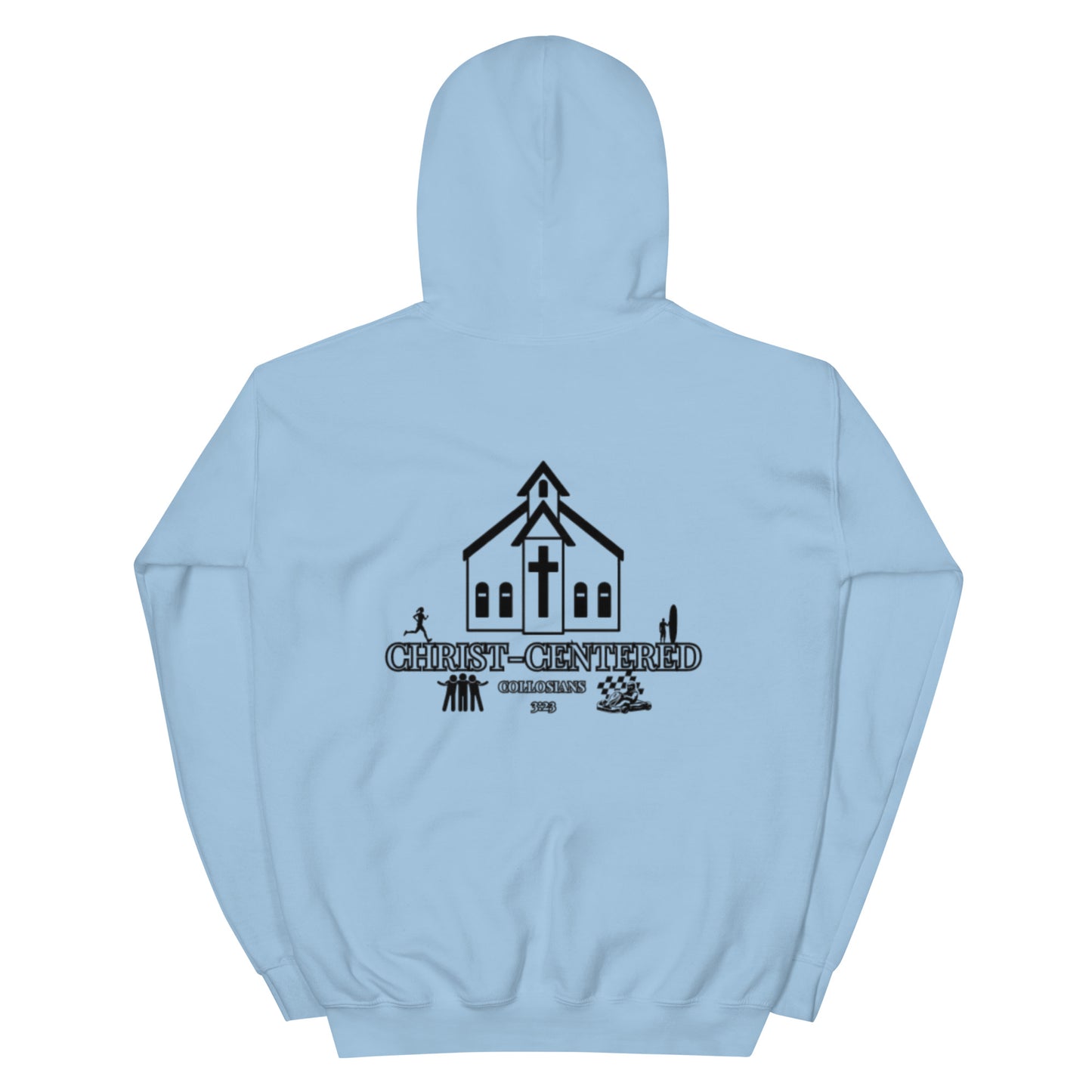 Christ-Centered Embroidered Hoodie | Christian Faith Hoodie with Colossians 3:23