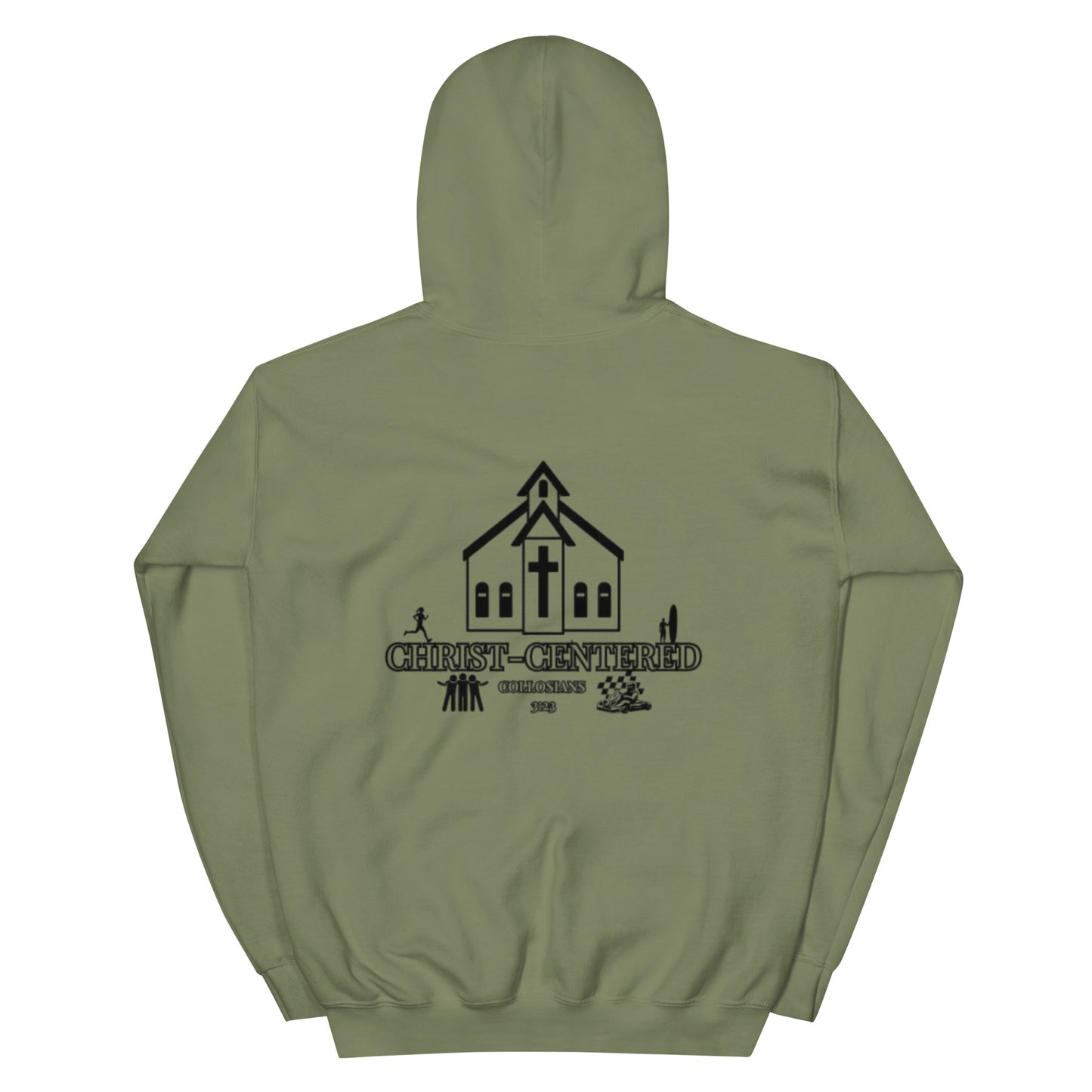 Christ-Centered Embroidered Hoodie | Christian Faith Hoodie with Colossians 3:23