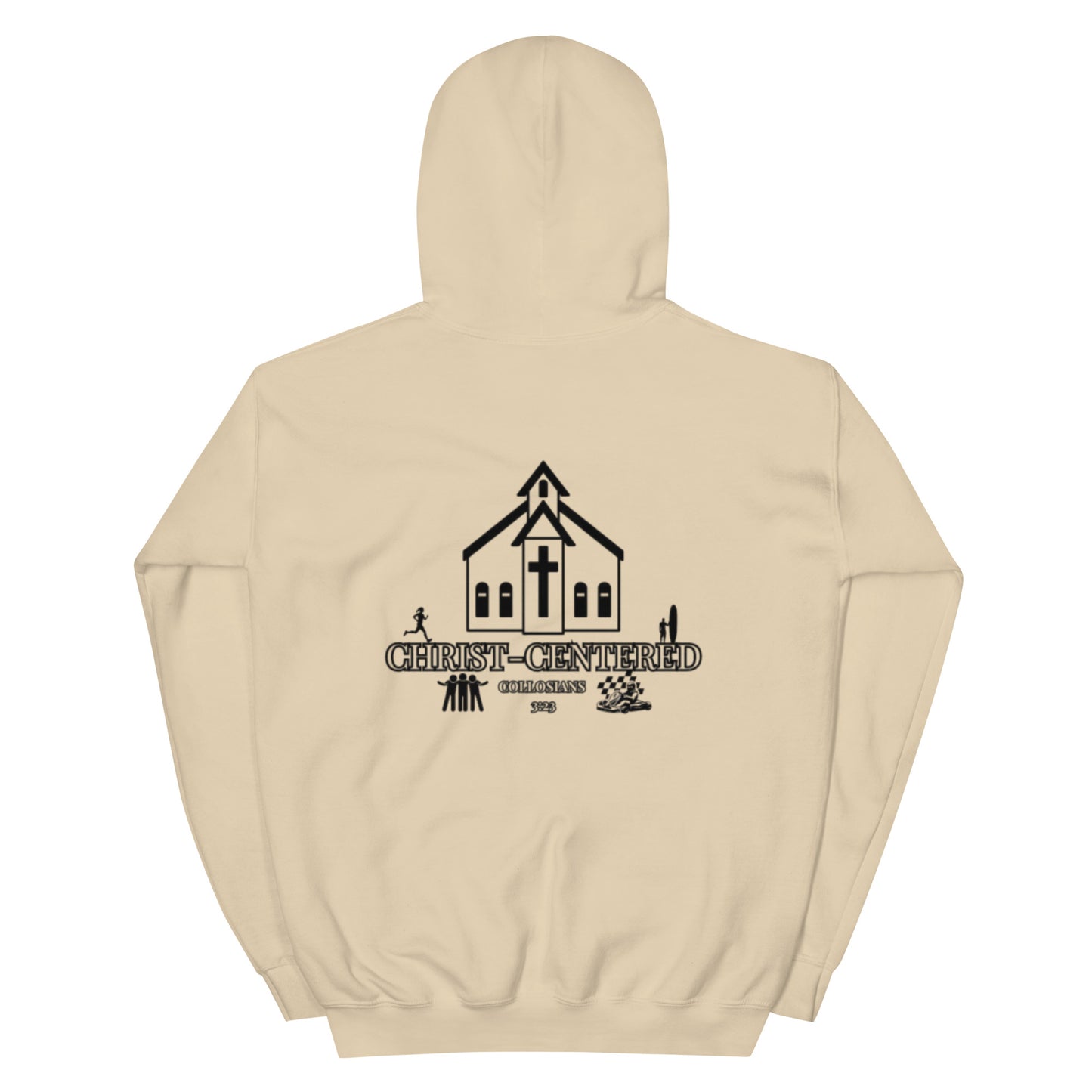 Christ-Centered Embroidered Hoodie | Christian Faith Hoodie with Colossians 3:23