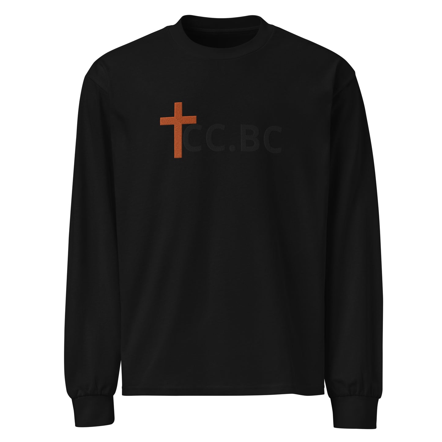 C.C.BC Embroidered Sweatshirt | Sun & Cross Beach Design | Christian Apparel