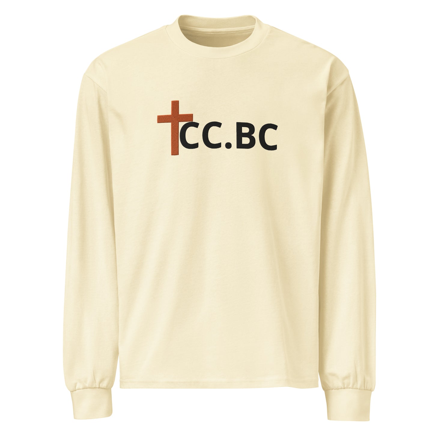 C.C.BC Embroidered Sweatshirt | Sun & Cross Beach Design | Christian Apparel